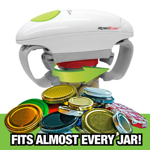 AsSeenOnTv Robo Twist Electric Jar Opener, One Touch Electric Handsfree Easy Jar Opener, Works